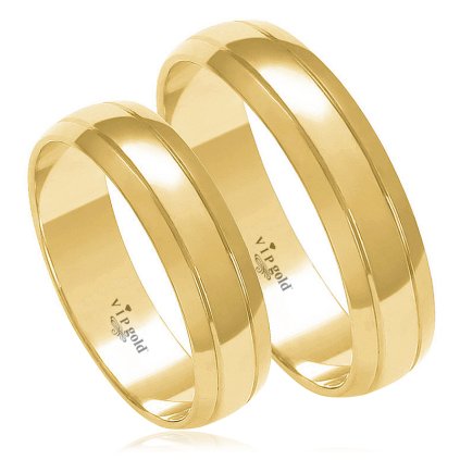 Svadobné obrúčky A-8331 - žlté zlato