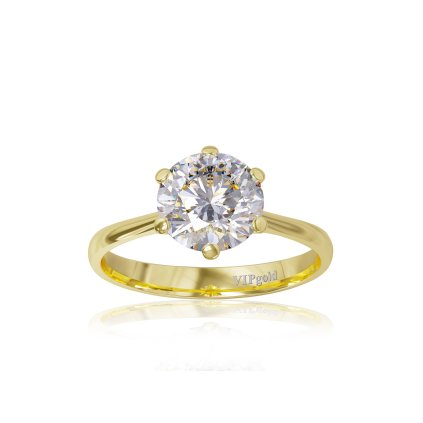 Zásnubný prsteň s briliantom v žltom zlate SP0512z 0.70ct-2.23ct
