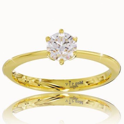 Zlatý prsteň R3560z žlté zlato