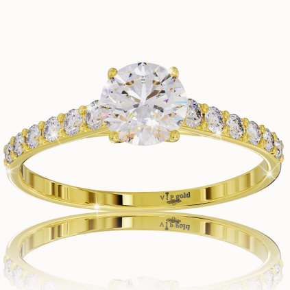 Zlatý prsteň R3836z žlté zlato