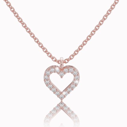 Celebrity heart, 14K rose gold