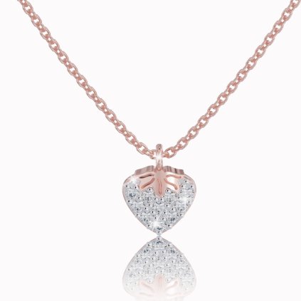 Strawberry celebrity ring in rose gold, 14K