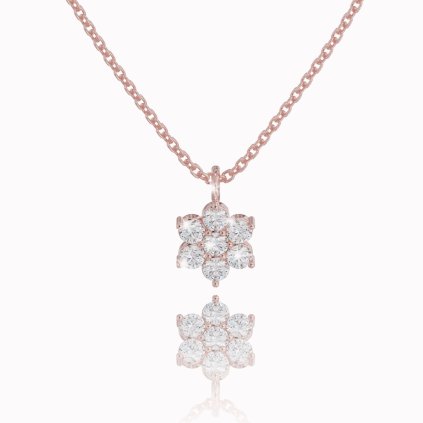 Celebrity with a flower, 14K rose gold