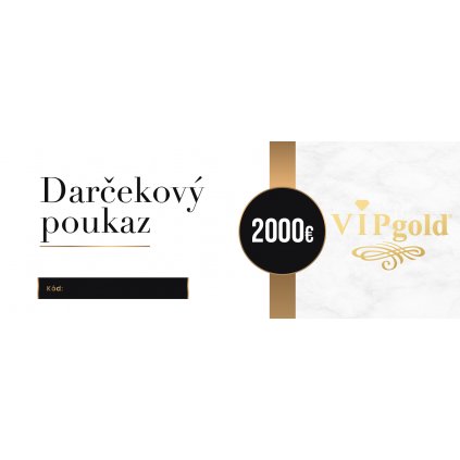 Darčeková poukážka v hodnote 2000 €