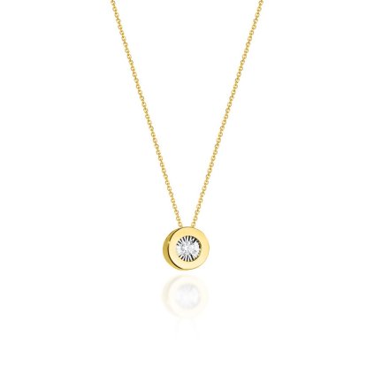 Delicate celebrity with a diamond, 14K yellow gold