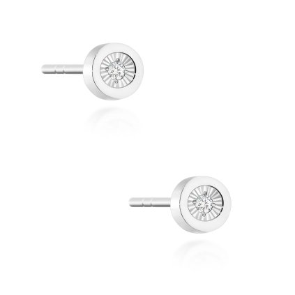 VIPgold zlate diamantove nausnice biele zlato