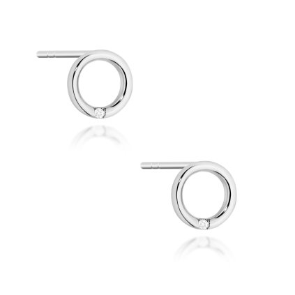 VIPgold zlate diamantove nausnice v bielom zlate