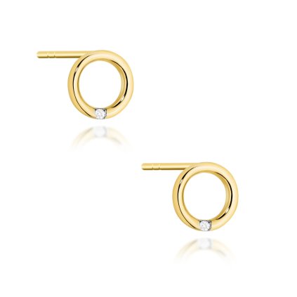 VIPgold zlate diamantove nausnice v zltom zlate