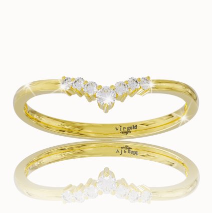 Diamantový prsteň v žltom zlate R36019z