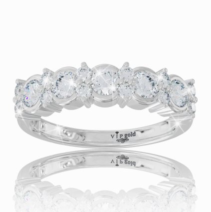 Diamantový prsteň Chloe v bielom zlate 14K