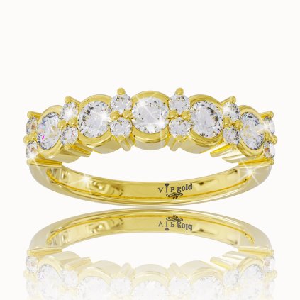 Diamantový prsteň Chloe v žltom zlate 14K