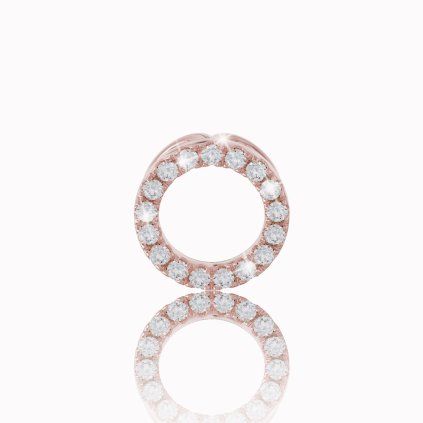 14K Rose Gold Diamond Ring Pendant