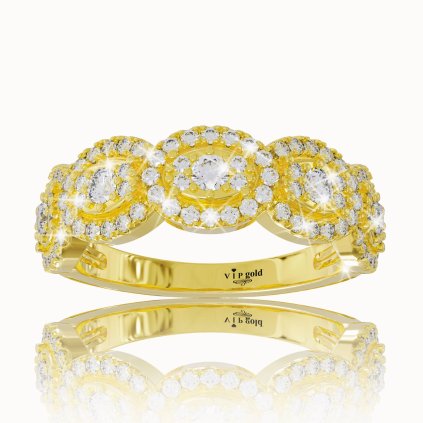 VIPgold zlatý prsteň R36049 zlte zlato