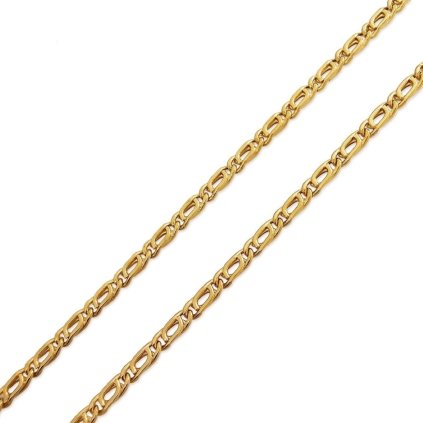 Zlatá retiazka Link Snail zo žltého 14K zlata