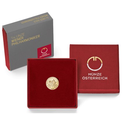 Zlata minca Wiener Philharmoniker 1 10 Unze