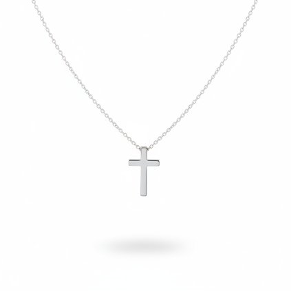 VIPgold zlaty nahrdelnik krizik z bieleho zlata