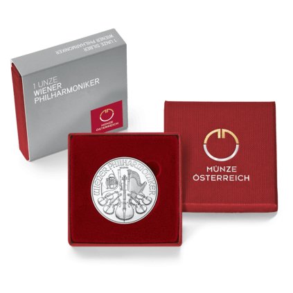 Strieborna minca 1 Unca Wiener Philharmoniker
