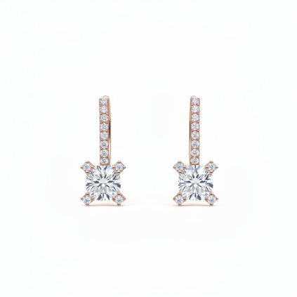 VIPgold zlate nausnice ruzove zlato