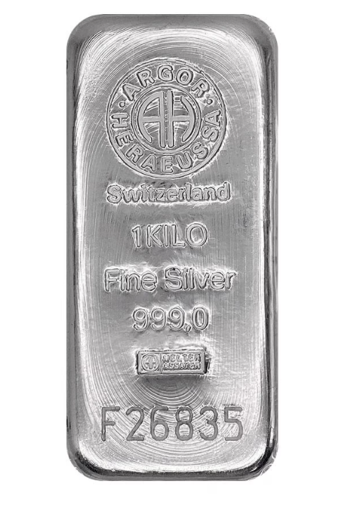 Strieborná tehlička 1000g