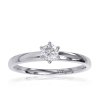 Zásnubný prsteň s briliantmi v bielom zlate R330-47944