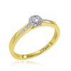 Zásnubný prsteň s briliantmi zo žltého zlata R328-48744z