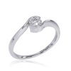 Zásnubný prsteň s briliantmi z bieleho zlata R330-30902