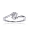 Zásnubný prsteň s briliantmi z bieleho zlata R330-30902