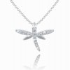 Celebrity Dragonfly, white gold, 14K