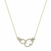 Women's necklace symbolizing cohesion made of yellow 14K gold