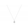 Delicate white gold necklace with zircons, 14K