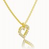 Celebrity heart, 14K yellow gold