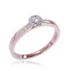 Zásnubný prsteň s briliantmi z červeného zlata R328-48744c