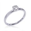 Zlatý briliantový prsteň Leonie z bieleho zlata 14K