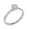 Zásnubný prsteň Loretta s briliantom v bielom zlate 14K