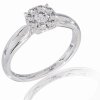 Zásnubný prsteň Colette s briliantmi v bielom zlate 14K