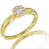 Prsteň Camille s briliantmi v žltom zlate 14K