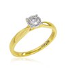 Zásnubný prsteň Mirracle s briliantom 0,08ct v žltom zlate 14K