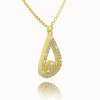 Women's Balance necklace made of 14K yellow gold
