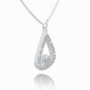 Women's Balance necklace made of 14K white gold