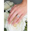 18488 2 extravagantny prsten 14k biele zlato