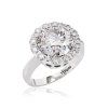 18488 extravagantny prsten 14k biele zlato