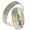 Svadobné obrúčky 7822 - bielo-žlté zlato