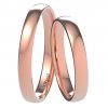 Svadobné obrúčky 9002/3 - červené zlato
