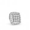 Delicate 14K white gold pendant