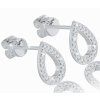 Diamond drop earrings in 14K white gold