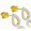Diamond drop earrings in 14K yellow gold