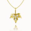 Celebrity Tree leaf, 14K yellow gold