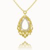 Chain with pendant made of yellow 14K gold