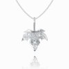 Celebrity Tree leaf, 14K white gold