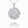 Celebrity sun in white gold, 14K